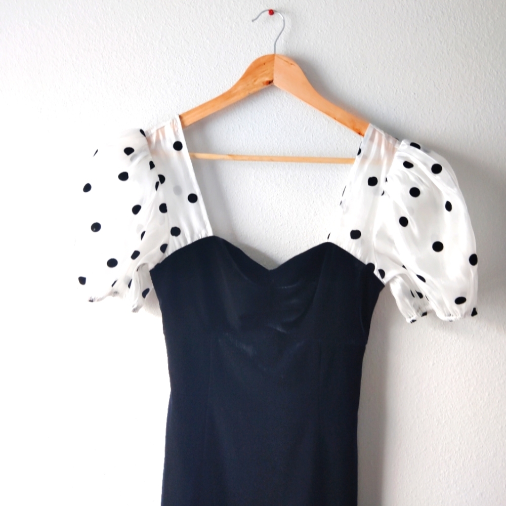Nordstrom Lush BabyDoll Polka Dot Dress - Picture 3 of 5